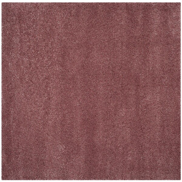 Safavieh Shag Power Loomed Square Area Rug, Rose - 6 ft.-7 in. x 6 ft.-7 in. - SG151-3737-7SQ