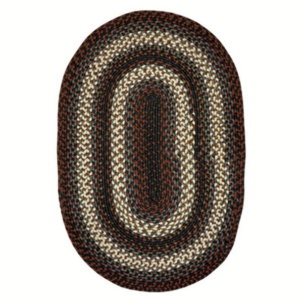 Homespice Decor Montgomery Indoor - Outdoor Braided Rug - 1 ft. 8 in. x 2 ft. 6 in. in. Montgomery - 321244