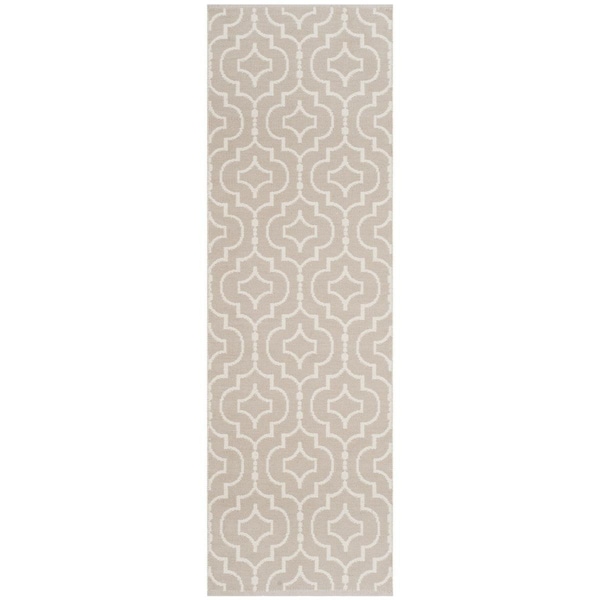 Safavieh Montauk Hand Woven Runner Area Rug, Grey and Ivory - 2 ft. 3 in. x 7 ft. - MTK722A-27