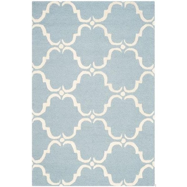 Safavieh Cambridge Hand Tufted Runner Rug- Blue - Ivory- 2 ft. 6 in. x 8 ft. - CAM703B-28
