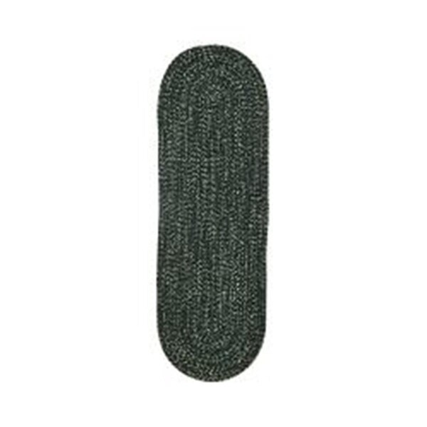Better Trends 2 x 6 in. Chenille Reversible Rug - Emerald & Diluth Tweed - BRCR26DE