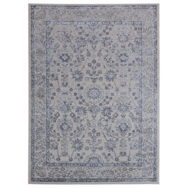 Manmade Cascades Shasta Blue Accent Rectangle Rug, 1 ft. 11 in. x 3 ft. - MA2625719