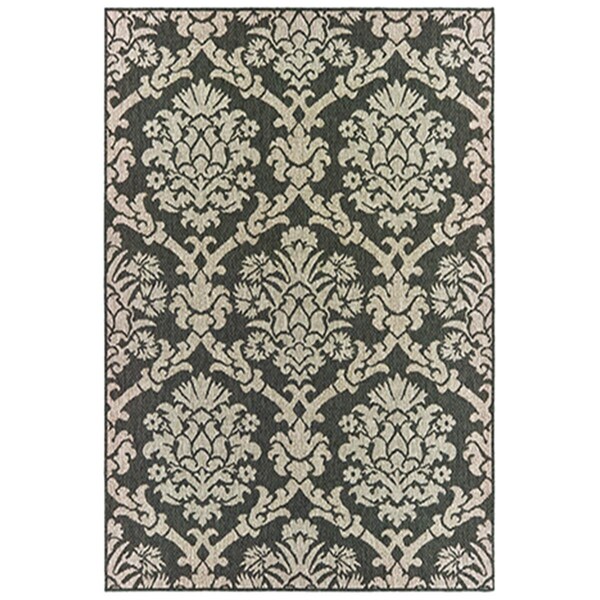 Oriental Weavers 5 ft. 3 in. x 7 ft. 3 in. Latitude Rectangle Rug Grey - L8020K160220ST