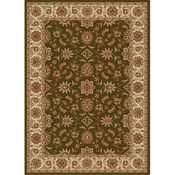 Auric 1592-1060-SAGE Como Rectangular Sage Green Traditional Italy Area Rug; 3 ft. 3 in. W x 4 ft. 11 in. H - AU489367