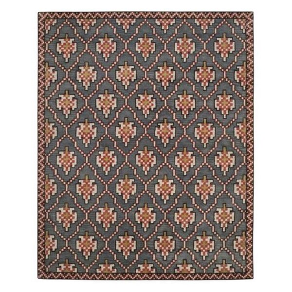 Safavieh Isaac Mizrahi Hand Tufted Rectangle Rug, Navy - Rust, 4 x 6 ft. - IMR507A-4