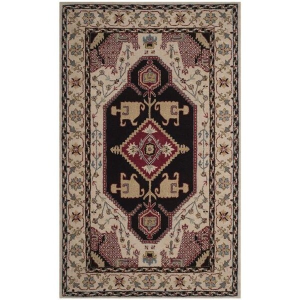 Safavieh 8 x 10 ft. Bellagio Hand Tufted Large Rectangle Area RugBeige & Black - BLG549A-8