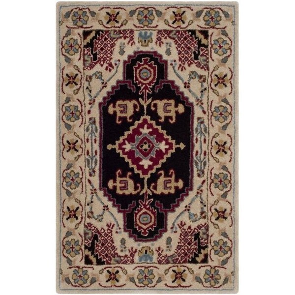 Safavieh 8 x 10 ft. Bellagio Hand Tufted Large Rectangle Area RugBeige & Black - BLG549A-8