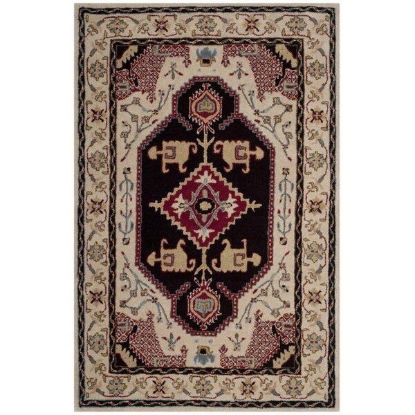 Safavieh 8 x 10 ft. Bellagio Hand Tufted Large Rectangle Area RugBeige & Black - BLG549A-8