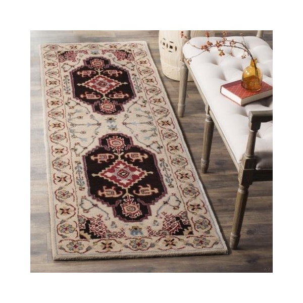 Safavieh 8 x 10 ft. Bellagio Hand Tufted Large Rectangle Area RugBeige & Black - BLG549A-8