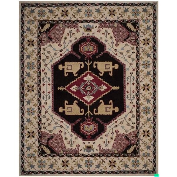 Safavieh 8 x 10 ft. Bellagio Hand Tufted Large Rectangle Area RugBeige & Black - BLG549A-8