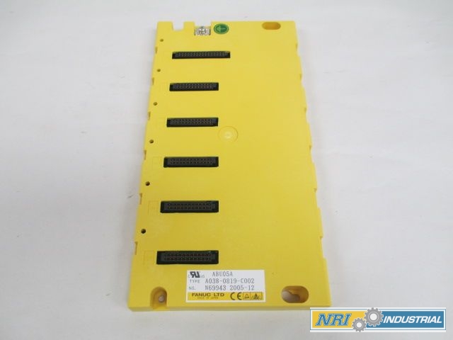 GE FANUC A03B-0819-C002 PCB I/O 5 SLOT ABU05A MODULE BASE BACKPLANE ...