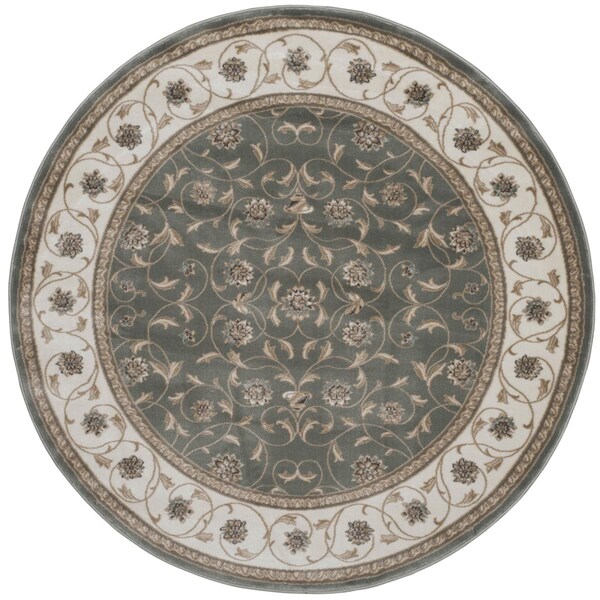 Radici Usa 5 Ft.3 Round Pisa Area Rug - Green - 3743/1014/LTGREEN