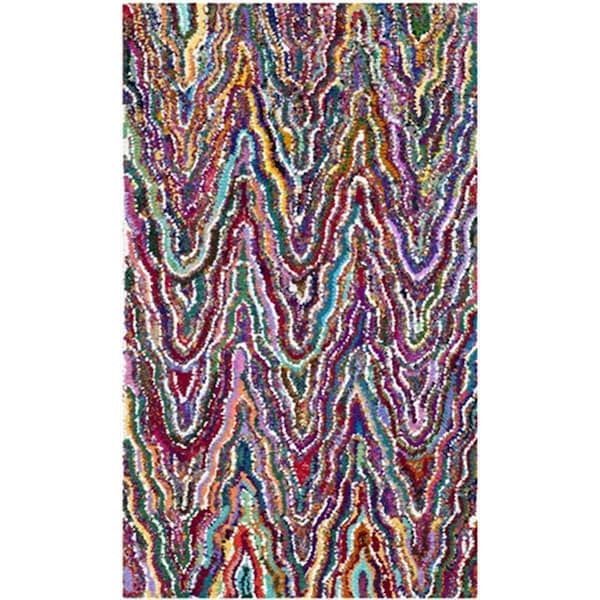 Safavieh 4 x 6 ft. Small Rectangle Contemporary Nantucket Multicolor Hand Tufted Rug - NAN312A-4