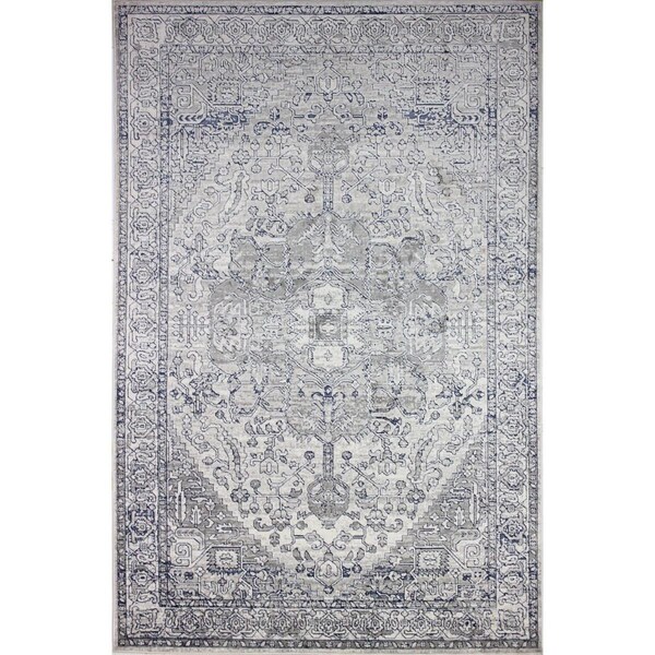 Bashian 3 ft. 6 in. x 5 ft. 6 in. Sevilla Collection Polypropylene & Polyester Power Loom Area Rug Beige - S234-BE-4X6-SV2003