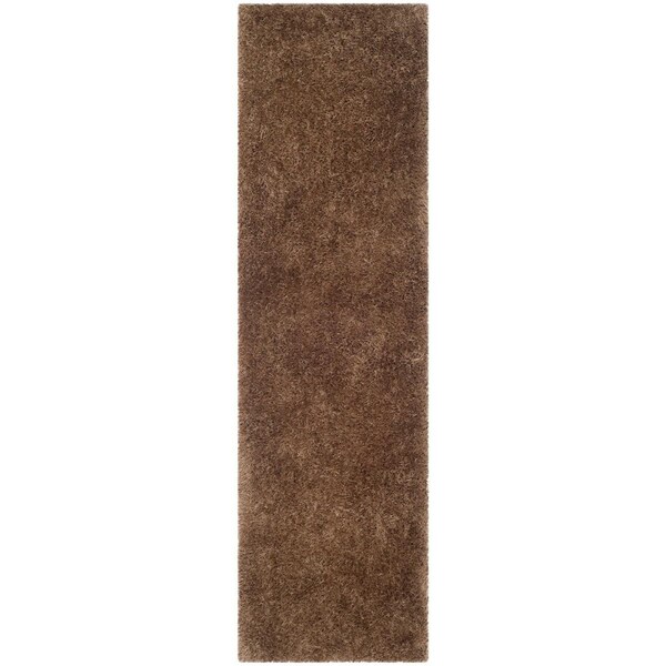 Safavieh Shag Hand Tufted Runner Rug, Taupe - 2 ft.-3 in. x 8 ft. - SG256T-28