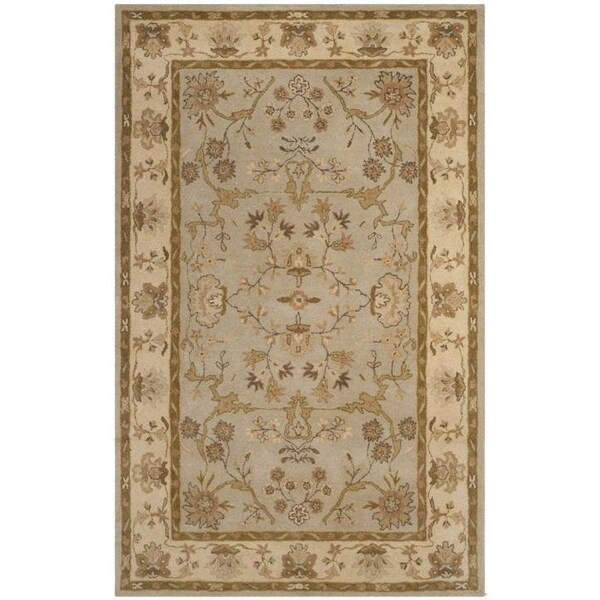 Safavieh Antiquity Hand Tufted Small Rectangle Area RugLight Grey & Beige 3 x 5 ft. - AT62A-3
