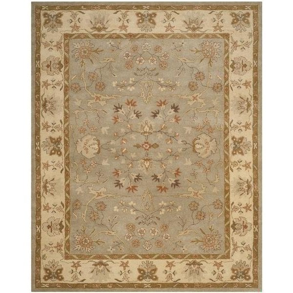 Safavieh Antiquity Hand Tufted Small Rectangle Area RugLight Grey & Beige 3 x 5 ft. - AT62A-3