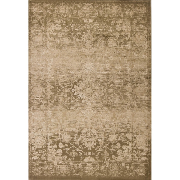 Homeroots 3 ft. 3 in. x 4 ft. 11 in. Polypropylene Beige Area Rug - 353477