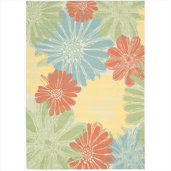 Nourison Nourison 11246 Home & Garden Area Rug Collection Ivory 5 ft 3 in. x 7 ft 5 in. Rectangle - 99446112460