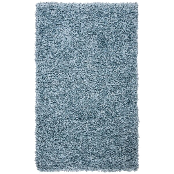 Safavieh Sheep Shag Contemporary Rectangle RugsAqua 2 ft.-3 in. x 8 ft. - SSG212J-28