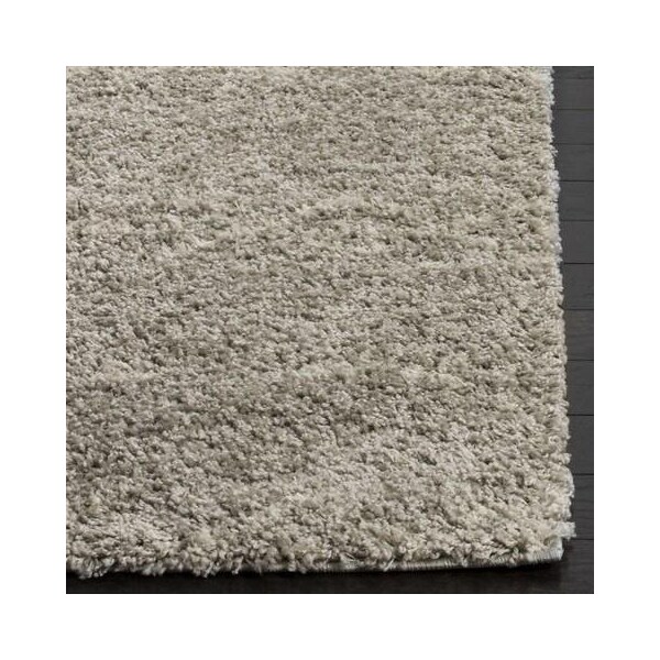 Safavieh 4 x 6 ft. Arizona Shag Power Loomed Rug, Small Rectangle - Grey and Ivory - ASG745D-4
