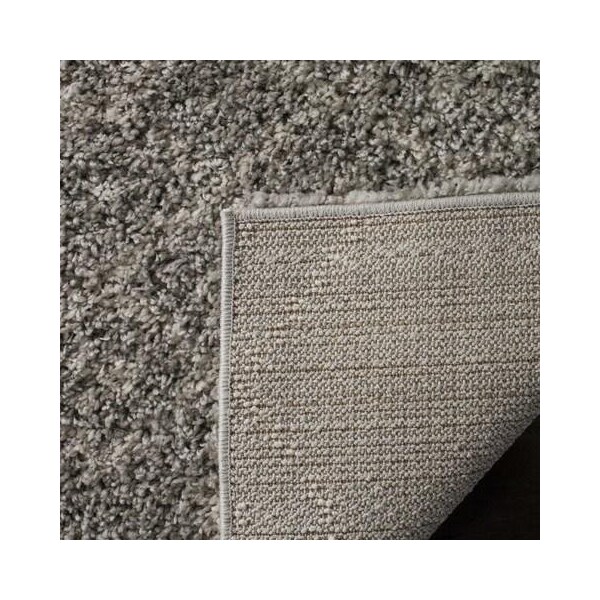 Safavieh 4 x 6 ft. Arizona Shag Power Loomed Rug, Small Rectangle - Grey and Ivory - ASG745D-4