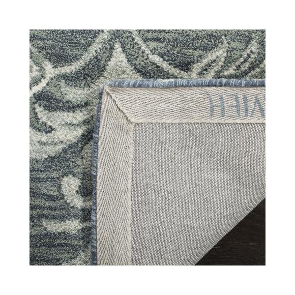 Safavieh Blossom Hand Tufted Runner RugBlue & Sage 2 ft.-3 in. x 8 ft. - BLM603M-28