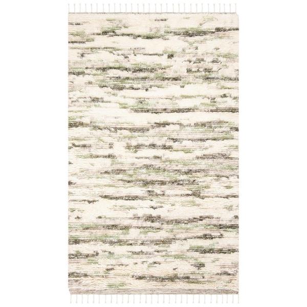 Safavieh 2 ft.3 in. x 8 ft. Manhattan Runner Rug Ivory & Green - MAN459Y-28