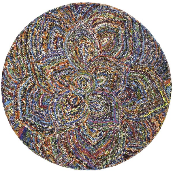 Safavieh Nantucket Round Rugs, Multi Color - 6 x 6 ft. - NAN517A-6R