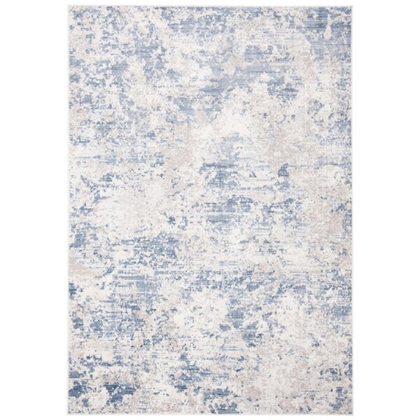 Safavieh 6 x 9 ft. Amelia Rectangle Power Loomed Area RugGrey & Blue - ALA705F-6