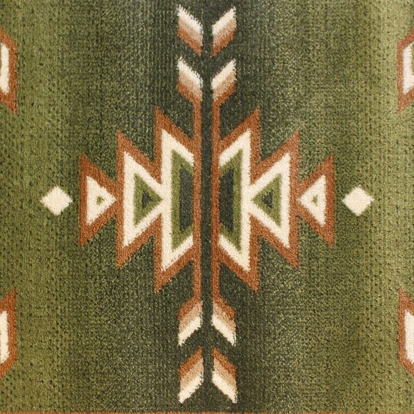 Flash Furniture Green 2 x 3 Southwestern Style Patterned Area Rug - OKR-RG1113-23-GN-GG