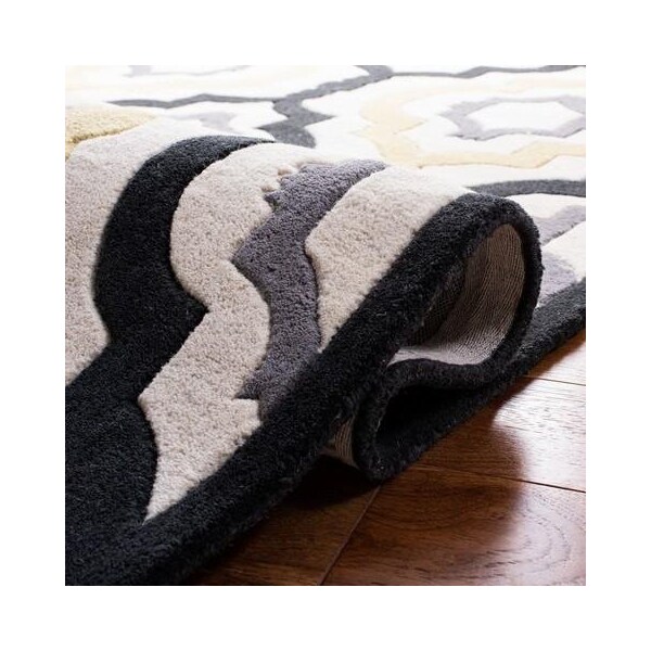 Safavieh Chatham Hand Tufted Rectangle Rug- Ivory - Multi- 2 ft. 3 in. x 11 ft. - CHT747A-211