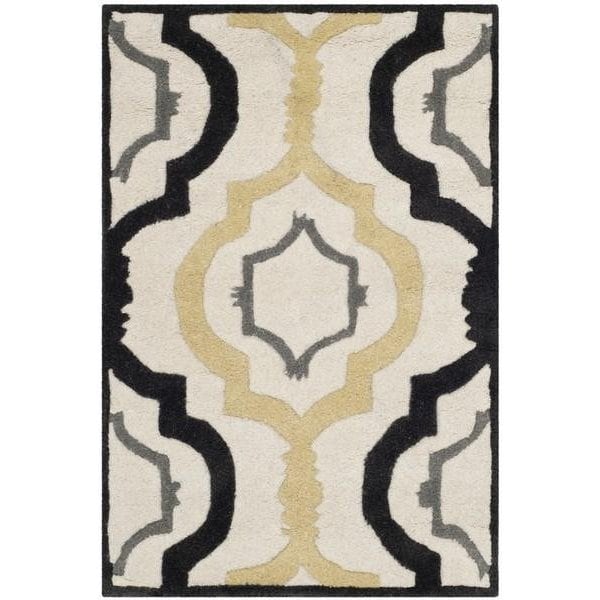 Safavieh Chatham Hand Tufted Rectangle Rug- Ivory - Multi- 2 ft. 3 in. x 11 ft. - CHT747A-211