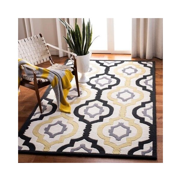 Safavieh Chatham Hand Tufted Rectangle Rug- Ivory - Multi- 2 ft. 3 in. x 11 ft. - CHT747A-211