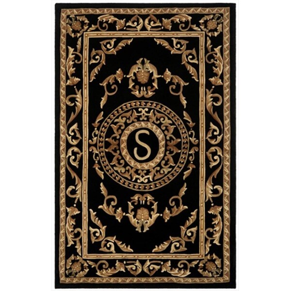 Safavieh 5 x 8 ft. Medium Rectangle Contemporary Naples Black Hand Tufted Rug - NA516S-5