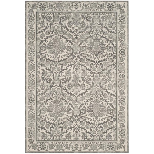 Safavieh Evoke Power Loomed Runner Area Rug Ivory & Grey - 2 ft.-2 in. x 15 ft. - EVK242D-215