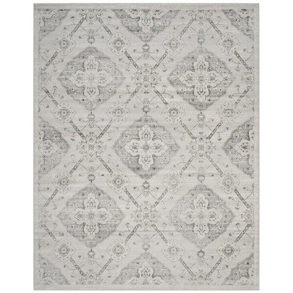 Safavieh Carnegie Power Loomed Large Rectangle RugsSilver & Grey 9 x 12 ft. - CNG623S-9