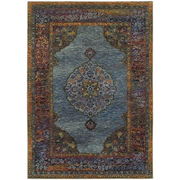 Oriental Weavers Oriental Weavers Andorra 7139A 8x10  Rectangle - Blue/ Multi-Nylon/PolyP - A7139A240343ST
