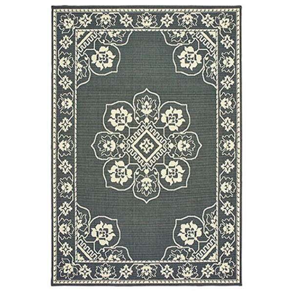 Oriental Weavers 1 ft. 9 in. x 3 ft. 9 in. Marina Rectangle Rug Grey - M7764E053114ST