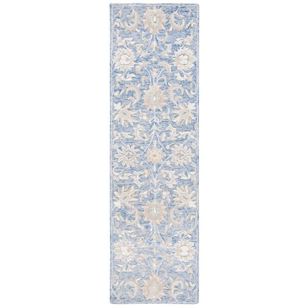 Safavieh 2 ft.3 in. x 8 ft. Runner Glamour Hand Tufted Rug Blue & Beige - GLM624M-28