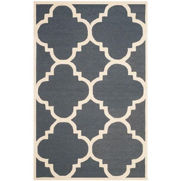 Safavieh Cambridge Hand Tufted Runner RugDark Grey & Ivory 2 ft.-6 in. x 12 ft. - CAM140X-212