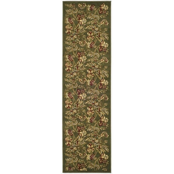 Safavieh 2 ft. 3 in. x 16 ft. Runner Country and Floral Lyndhurst Sage Traditional Rug - LNH326B-216