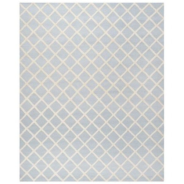 Safavieh 4 x 6 ft. Cambridge Hand Tufted Small Rectangle Area RugLight Blue & Ivory - CAM135A-4