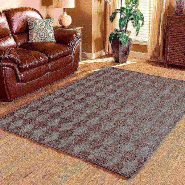 Baxton Studio Burma Modern and Contemporary Dark Grey Hand-Knotted Hemp Area Rug - 187-11836-ZORO