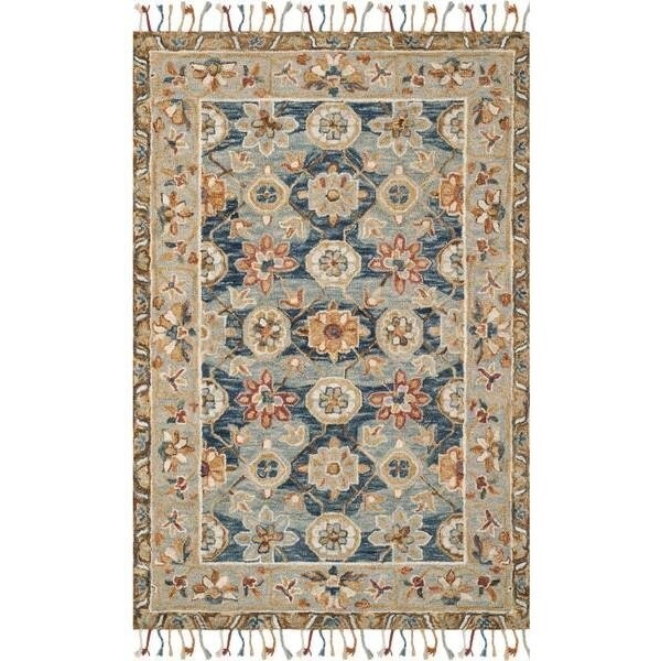 Safavieh Aspen Hand Tufted Small Rectangle RugGrey & Navy 3 x 5 ft. - APN110A-3