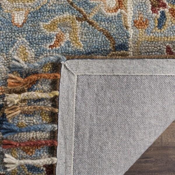 Safavieh Aspen Hand Tufted Small Rectangle RugGrey & Navy 3 x 5 ft. - APN110A-3