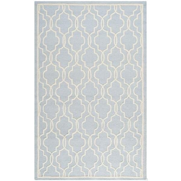 Safavieh Cambridge Hand Tufted Accent Rugs, Light Blue and Ivory - 2 x 3 ft. - CAM131A-2