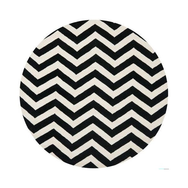 Safavieh Chatham Hand Tufted Rectangle Rug- Ivory - Black- 2 ft. 3 in. x 9 ft. - CHT715A-29