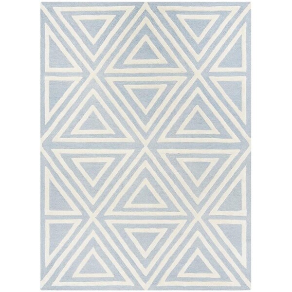 Safavieh Kids Hand Tufted Small Rectangle RugBlue & Ivory 3 x 5 ft. - SFK912E-3