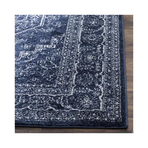 Safavieh Adirondack Power Loomed Rectangle RugNavy & Ivory 8 x 10 ft. - ADR108N-8